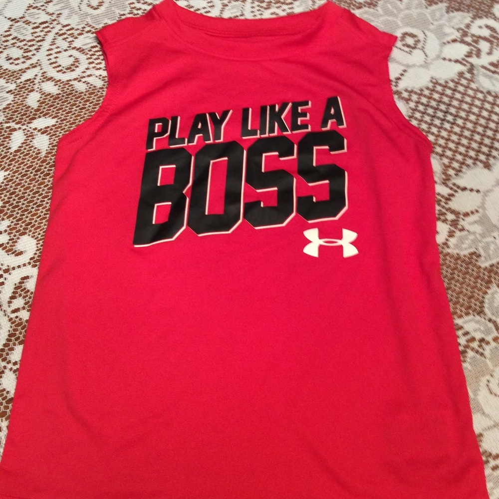 UA Boys Red Tank Top